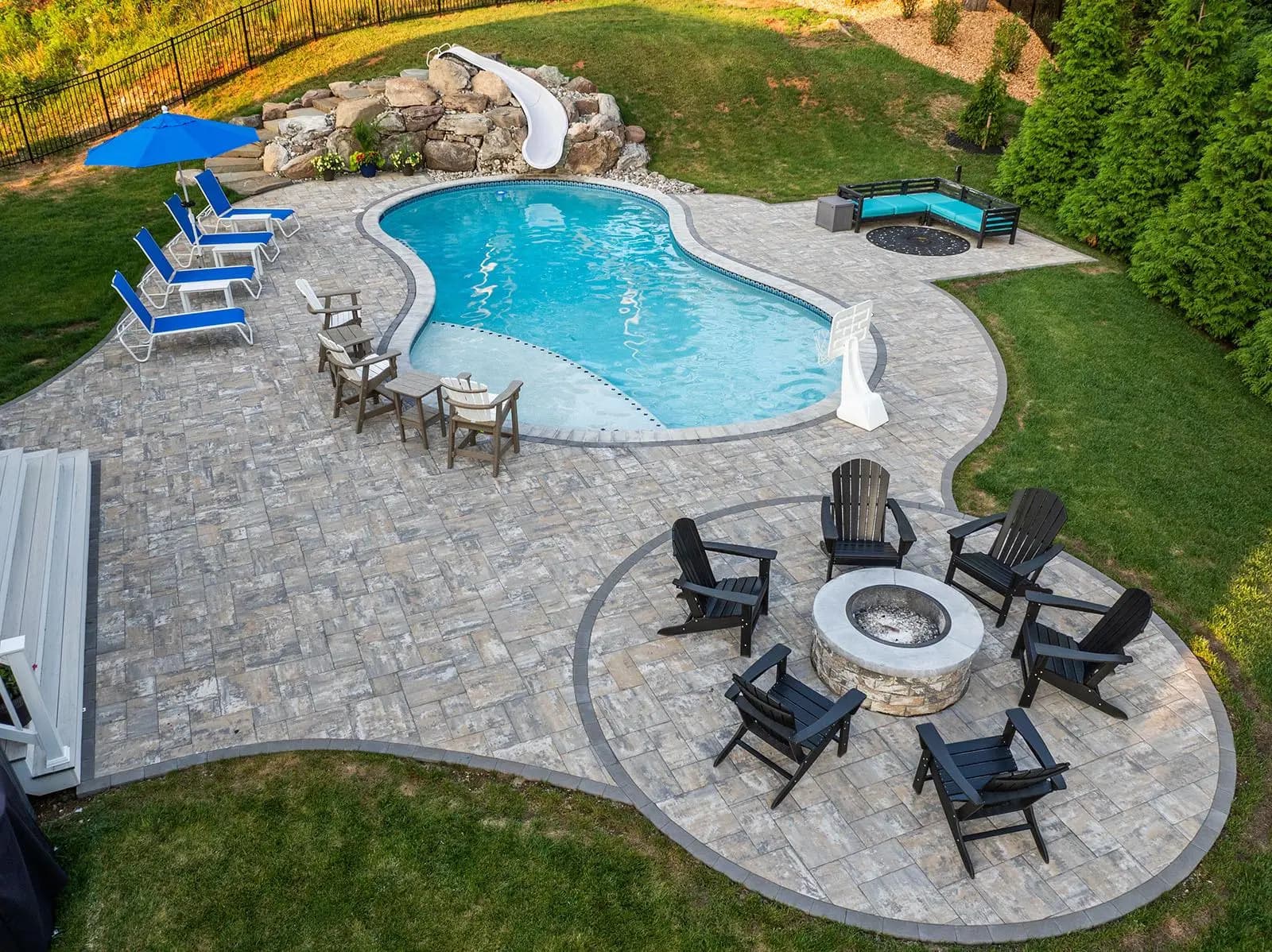 Custom inground pool in Fredericksburg Virginia